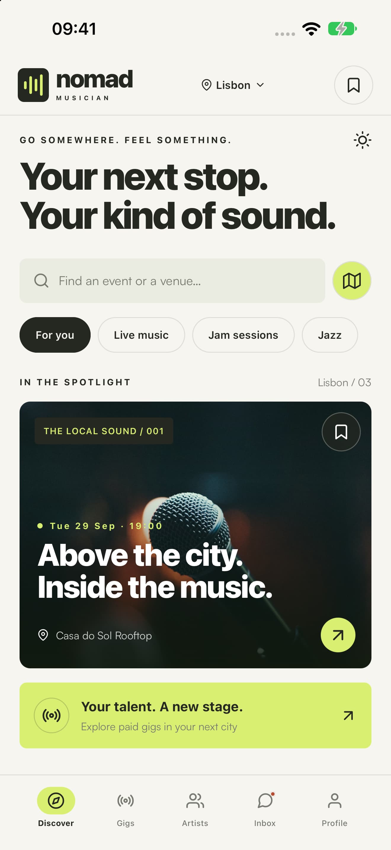 Nomad Musician Mobile screenshot 1