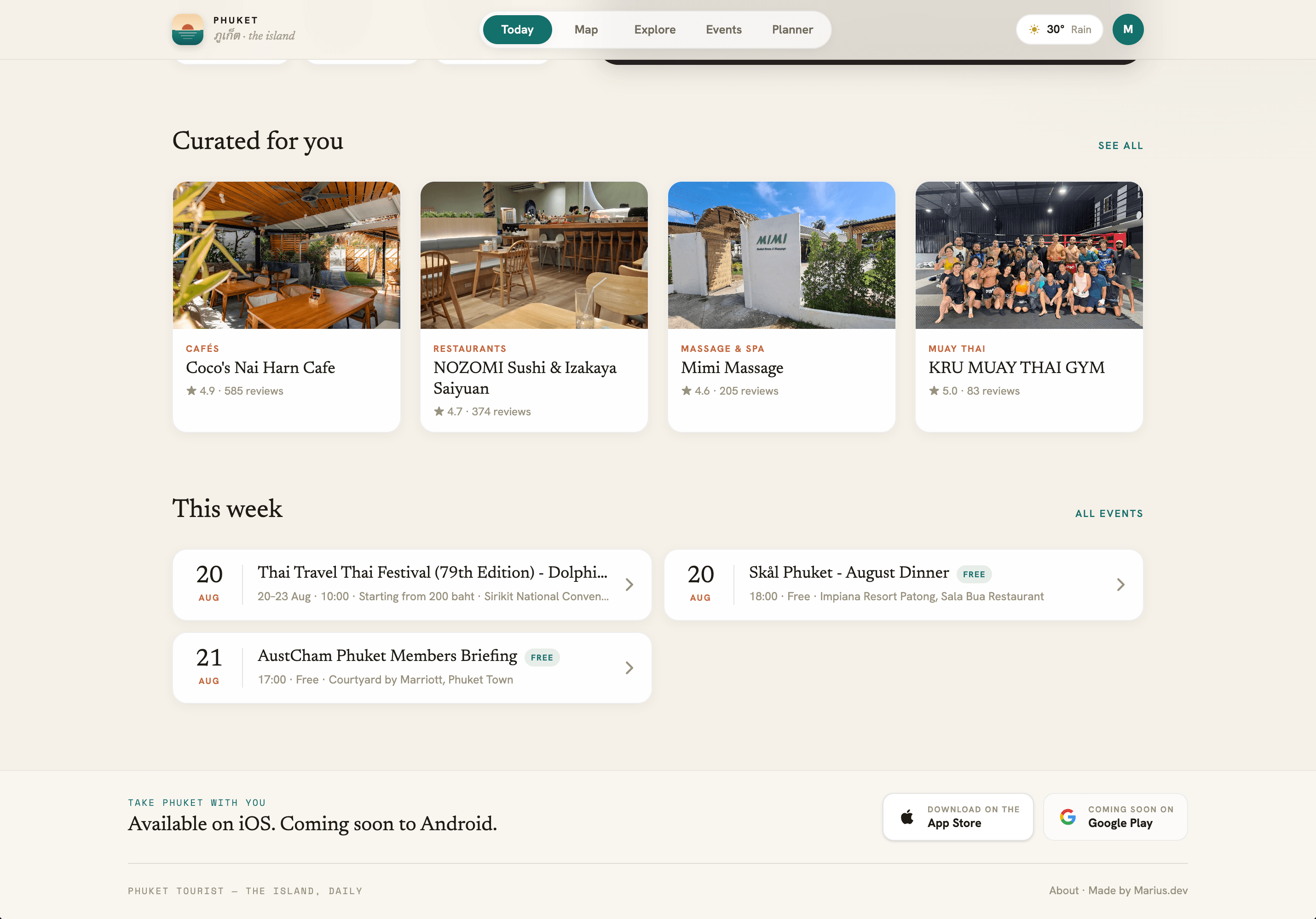 Phuket Tourist Web screenshot 2