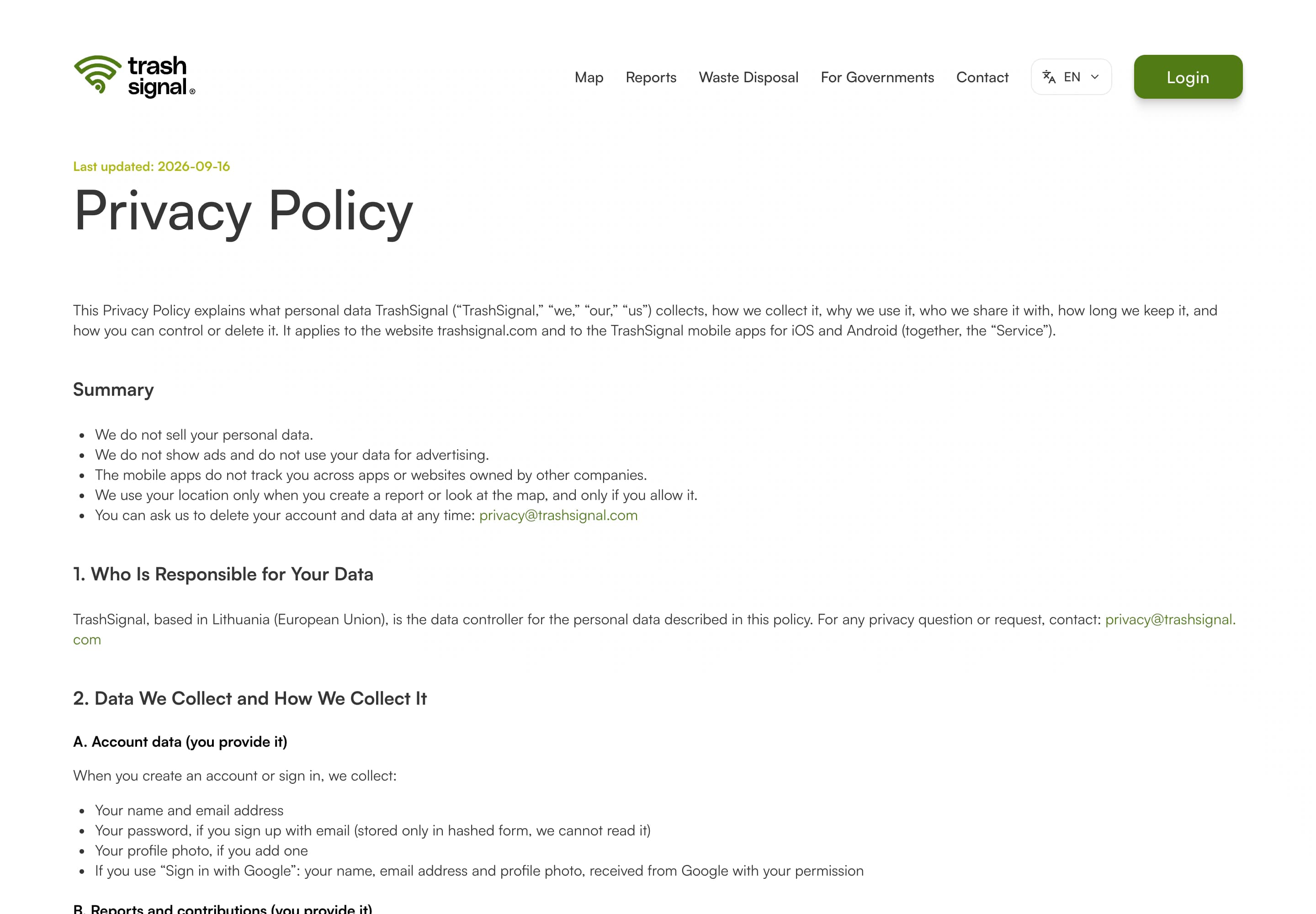TrashSignal Public Site screenshot 17